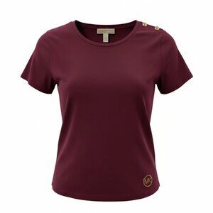 MICHAEL Michael Kors Burgundy/Purple  Short Sleeve Tees Size XL